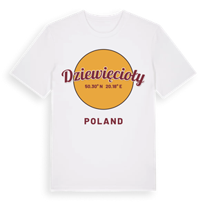 Dziewięcioły cirkel t-shirt – ekologisk bomull t-shirt från Pinshirt