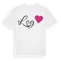 Łęg hjärta t-shirt