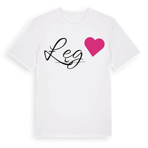 Łęg hjärta t-shirt – ekologisk bomull t-shirt från Pinshirt