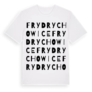 Frydrychowice ordlek t-shirt – ekologisk bomull t-shirt från Pinshirt