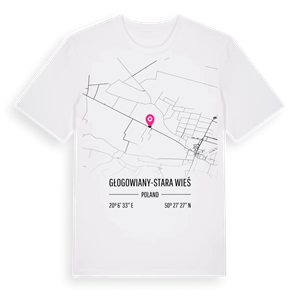 Głogowiany-Stara Wieś karta t-shirt – ekologisk bomull t-shirt från Pinshirt