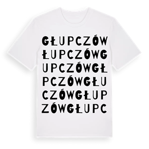 Głupczów ordlek t-shirt – ekologisk bomull t-shirt från Pinshirt