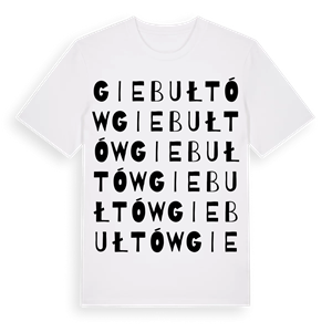 Giebułtów ordlek t-shirt – ekologisk bomull t-shirt från Pinshirt