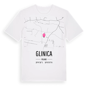 Glinica karta t-shirt – ekologisk bomull t-shirt från Pinshirt