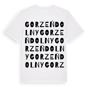 Gorzeń Dolny ordlek t-shirt – ekologisk bomull t-shirt från Pinshirt