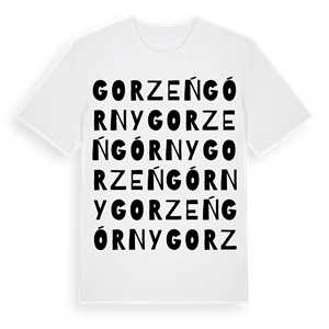 Gorzeń Górny ordlek t-shirt – ekologisk bomull t-shirt från Pinshirt