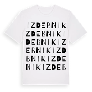 Izdebnik ordlek t-shirt – ekologisk bomull t-shirt från Pinshirt