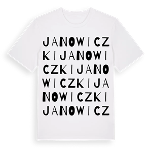 Janowiczki ordlek t-shirt – ekologisk bomull t-shirt från Pinshirt