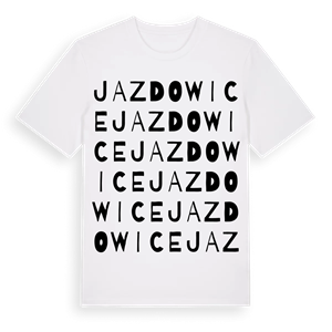 Jazdowice ordlek t-shirt – ekologisk bomull t-shirt från Pinshirt