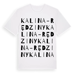 Kalina-Rędziny ordlek t-shirt – ekologisk bomull t-shirt från Pinshirt