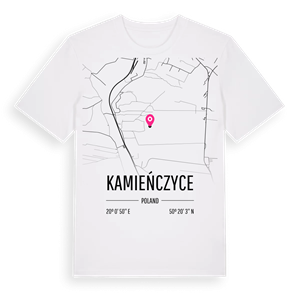 Kamieńczyce karta t-shirt – ekologisk bomull t-shirt från Pinshirt