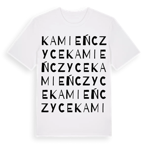 Kamieńczyce ordlek t-shirt – ekologisk bomull t-shirt från Pinshirt