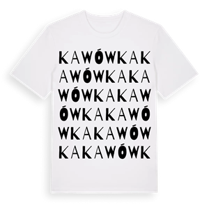 Kawówka ordlek t-shirt – ekologisk bomull t-shirt från Pinshirt