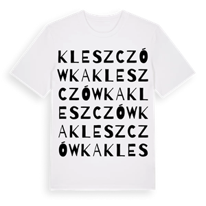 Kleszczówka ordlek t-shirt – ekologisk bomull t-shirt från Pinshirt
