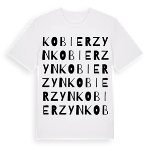 Kobierzyn ordlek t-shirt – ekologisk bomull t-shirt från Pinshirt