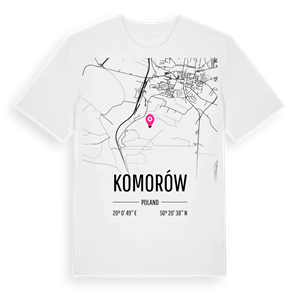 Komorów karta t-shirt – ekologisk bomull t-shirt från Pinshirt