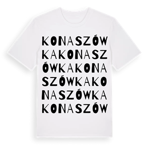 Konaszówka ordlek t-shirt – ekologisk bomull t-shirt från Pinshirt