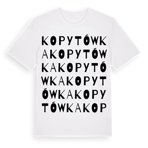Kopytówka ordlek t-shirt – ekologisk bomull t-shirt från Pinshirt