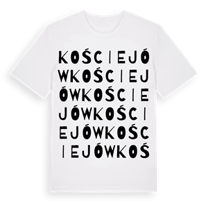 Kościejów ordlek t-shirt – ekologisk bomull t-shirt från Pinshirt