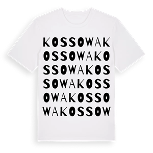 Kossowa ordlek t-shirt – ekologisk bomull t-shirt från Pinshirt