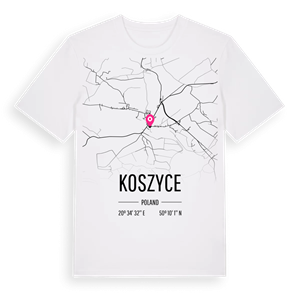 Koszyce karta t-shirt – ekologisk bomull t-shirt från Pinshirt