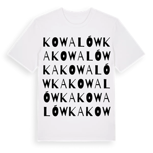 Kowalówka ordlek t-shirt – ekologisk bomull t-shirt från Pinshirt