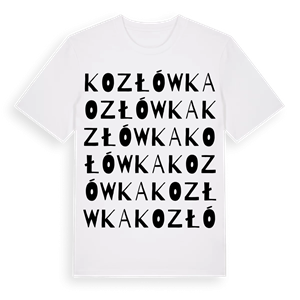 Kozłówka ordlek t-shirt – ekologisk bomull t-shirt från Pinshirt