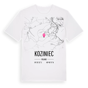 Koziniec karta t-shirt – ekologisk bomull t-shirt från Pinshirt
