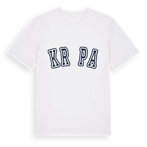 Krępa college t-shirt – ekologisk bomull t-shirt från Pinshirt
