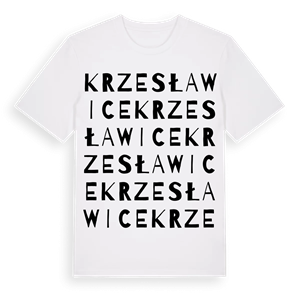 Krzesławice ordlek t-shirt – ekologisk bomull t-shirt från Pinshirt