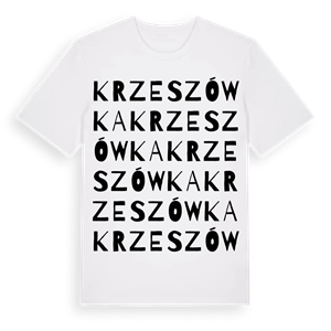Krzeszówka ordlek t-shirt – ekologisk bomull t-shirt från Pinshirt