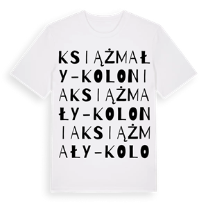 Książ Mały-Kolonia ordlek t-shirt – ekologisk bomull t-shirt från Pinshirt