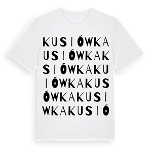 Kusiówka ordlek t-shirt – ekologisk bomull t-shirt från Pinshirt