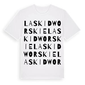 Laski Dworskie ordlek t-shirt – ekologisk bomull t-shirt från Pinshirt