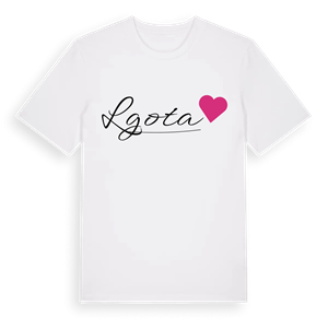 Lgota hjärta t-shirt – ekologisk bomull t-shirt från Pinshirt