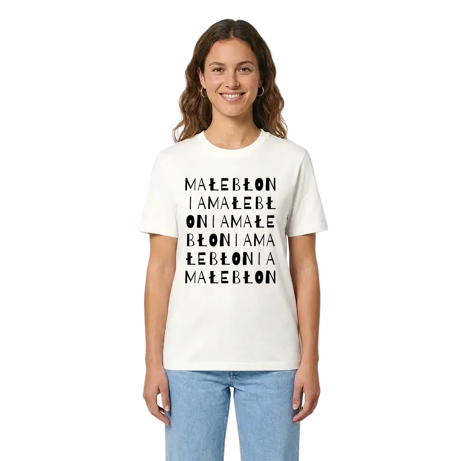 Małe Błonia ordlek t-shirt – White, i miljö