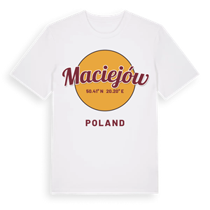 Maciejów cirkel t-shirt – ekologisk bomull t-shirt från Pinshirt