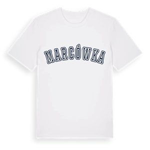 Marcówka college t-shirt – ekologisk bomull t-shirt från Pinshirt