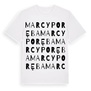 Marcyporęba ordlek t-shirt – ekologisk bomull t-shirt från Pinshirt