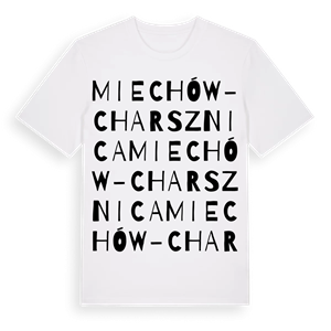 Miechów-Charsznica ordlek t-shirt – ekologisk bomull t-shirt från Pinshirt