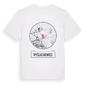 Myślachowice t-shirt – ekologisk bomull t-shirt från Pinshirt