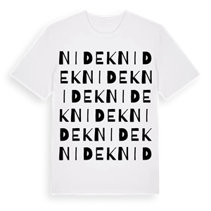 Nidek ordlek t-shirt – ekologisk bomull t-shirt från Pinshirt