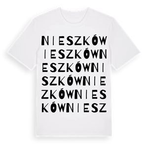 Nieszków ordlek t-shirt – ekologisk bomull t-shirt från Pinshirt