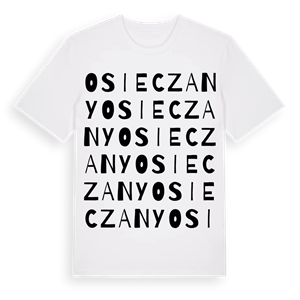 Osieczany ordlek t-shirt – ekologisk bomull t-shirt från Pinshirt