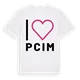 Jag älskar Pcim t-shirt stort tryck