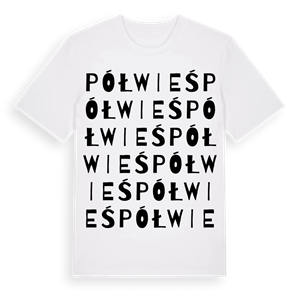 Półwieś ordlek t-shirt – ekologisk bomull t-shirt från Pinshirt