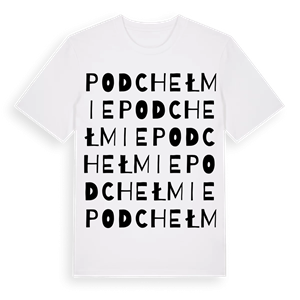 Podchełmie ordlek t-shirt – ekologisk bomull t-shirt från Pinshirt