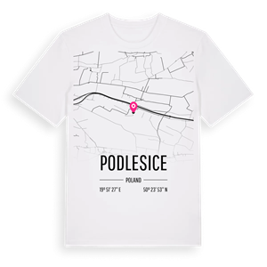Podlesice karta t-shirt – ekologisk bomull t-shirt från Pinshirt