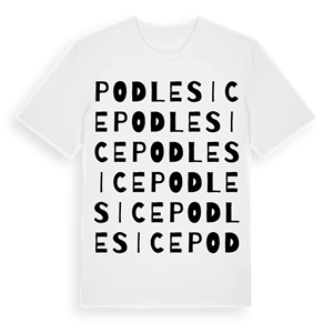 Podlesice ordlek t-shirt – ekologisk bomull t-shirt från Pinshirt