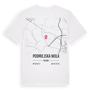 Podmiejska Wola karta t-shirt – ekologisk bomull t-shirt från Pinshirt